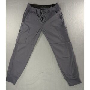 prAna Sky Canyon Joggers Womens 10 Dark Grey Stretch Zion Hiking Cargo Pants